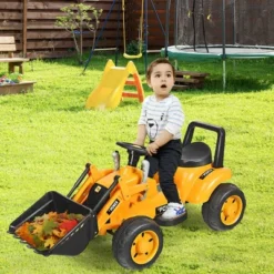 Costway Kids Ride On Excavator Digger 6V Battery Powered Tractor W/Digging Bucket Yellow -LITTLE TIKES Shop GUEST 8fa16ccb 32ff 4d05 9331 185568e14c2c