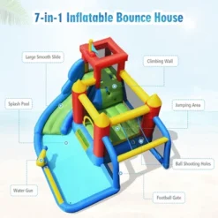 Costway Inflatable Bouncer Water Climb Slide Bounce House Splash Pool W/ Blower -LITTLE TIKES Shop GUEST 8fa544e0 b9e3 49ab a77b e308cfef4569