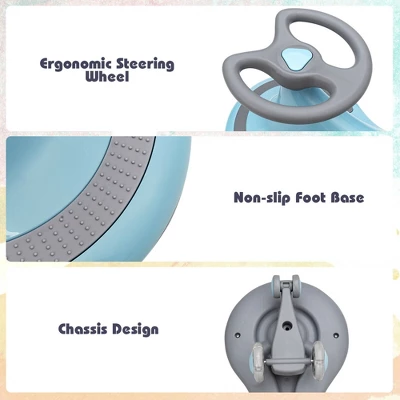 Costway Wiggle Car Ride-on Toy W/ Flashing Wheels For Toddlers & Kids 8 Costway Wiggle Car Ride-on Toy W/ Flashing Wheels For Toddlers & Kids - Image 8