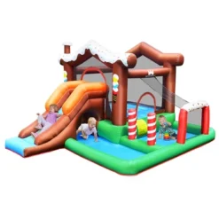 Costway Inflatable Bouncer Snow House Jump ClimbingSlide Ball Pit W/ Tunnel & Blower -LITTLE TIKES Shop GUEST 9056f25e 8d3b 4745 b1c7 cd231f53be9b
