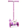 Voyager Cat 3D Tilt And Turn Kids Scooter With Light Up Deck And Wheels