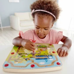 HAPE Wooden Construction And Number Magnetic Maze