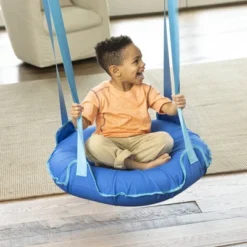 HearthSong 27-Inch Inflatable Flying Saucer Sensory Swing For Indoor Or Outdoor Use