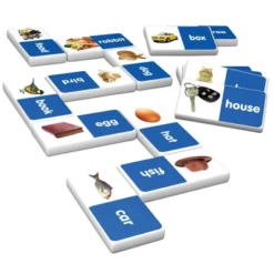 Junior Learning Ten Frame And First Words Dominoes Game Set - 56 Dominoes