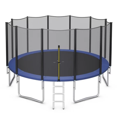 Costway 8/10/12/14/15/16 FT Outdoor Trampoline Bounce Combo W/Safety Closure Net Ladder 8 Costway 8/10/12/14/15/16 FT Outdoor Trampoline Bounce Combo W/Safety Closure Net Ladder - Image 8