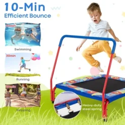 Costway 36" Kids Square Trampoline Indoor Outdoor Rebounder W/Foam Handrail Alphabet Pad -LITTLE TIKES Shop GUEST 91c3b357 8ad1 43c1 8700 c0bf2793d91f
