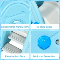 Costway Freestanding Baby Slide Indoor First Play Climber Slide Set For Boys Girls PinkBlueGray -LITTLE TIKES Shop GUEST 920193ae ce5f 465f bf0c a81e3ba7b5b3