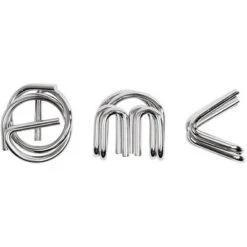 Professor Puzzle The Einstein Collection E=Mc2 Metal Brain Teaser Puzzle 3 Piece Set