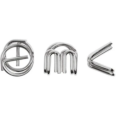 Professor Puzzle The Einstein Collection E=Mc2 Metal Brain Teaser Puzzle 3 Piece Set 1 Professor Puzzle The Einstein Collection E=Mc2 Metal Brain Teaser Puzzle 3 Piece Set