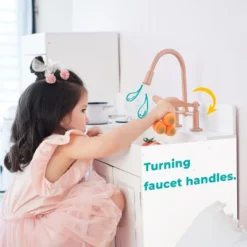 Teamson Kids Paris Wooden Play Kitchen Pretend Cooking Playset, White -LITTLE TIKES Shop GUEST 92dc4048 9740 4bea 9cd9 6e1407e48ac7