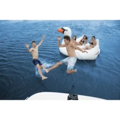 Swim Central 105" Inflatable Giant Swan Mega Island -LITTLE TIKES Shop GUEST 938f58dc 68de 45b7 975e 679e5880a3c6