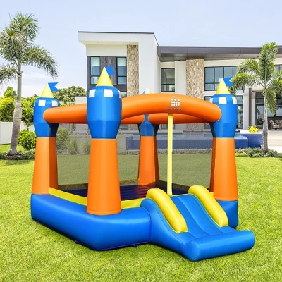 Costway Inflatable Bounce House Kids Magic Castle W/ Large Jumping Area Without Blower 2 Costway Inflatable Bounce House Kids Magic Castle W/ Large Jumping Area Without Blower - Image 2