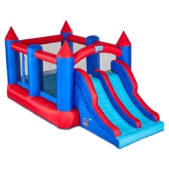 Sunny & Fun Inflatable Bounce House, Dual Slide Bouncy Castle