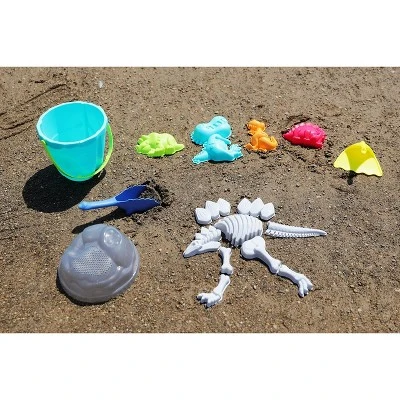 Top Race Dinosaur Beach Toys And Sand Tools - 21 Pieces 2 Top Race Dinosaur Beach Toys And Sand Tools - 21 Pieces - Image 2