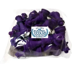 WE Games Purple Chess Queen Erasers - Bulk Party Pack Of 25 - Chess Club Prizes And Party Favors - By