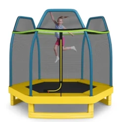 Costway 7FT Kids Trampoline Outdoor Indoor Recreational Bounce Jumper ASTM Approved -LITTLE TIKES Shop GUEST 96504bee dd02 4db7 8d20 0d70971731d8