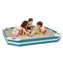 Costway Outdoor Wooden Sandbox With Animal Patterns Seats Backyard Bottomless Sandpit -LITTLE TIKES Shop GUEST 9676b1ee 181f 48ab b55e 436c2d865c82