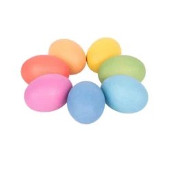 TickiT Rainbow Wooden Eggs, Set Of 7