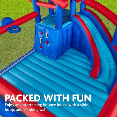 Sunny & Fun Inflatable Bounce House, Bouncy Castle With Slide 2 Sunny & Fun Inflatable Bounce House, Bouncy Castle With Slide - Image 2