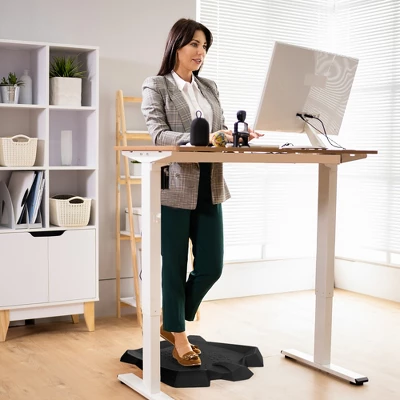 Costway Portable Anti-Fatigue Standing Mat W/Massage Points Diverse Terrain Home Office 1 Costway Portable Anti-Fatigue Standing Mat W/Massage Points Diverse Terrain Home Office