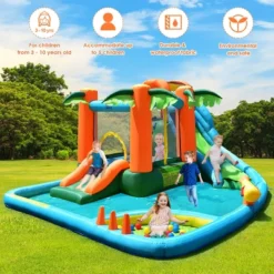 Costway Inflatable Bounce House Kids Water Splash Pool Dual Slide Jumping Castle W/ Bag -LITTLE TIKES Shop GUEST 9778c1e8 491d 4c2f b480 d3ae9b5a9a05