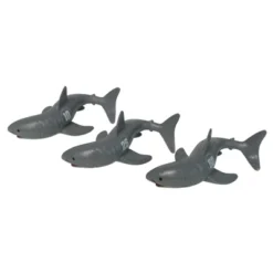 Swimline 3ct Shark Frenzy Swimming Pool Dive Toy Game 7" - Gray/White