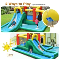 Costway Slide Water Park Climbing Bouncer Pendulum Tunnel Game With 750W Blower -LITTLE TIKES Shop GUEST 99d08a19 aa19 4824 8e49 3e1b0487c9e5