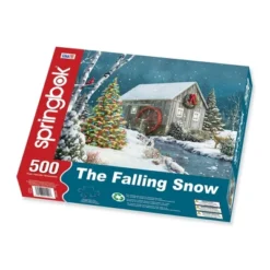 Springbok The Falling Snow Jigsaw Puzzle - 500pc