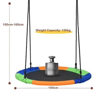 Costway 40'' Flying Saucer Tree Swing Indoor Outdoor Play Set Kids Gift 9 Costway 40'' Flying Saucer Tree Swing Indoor Outdoor Play Set Kids Gift - Image 9