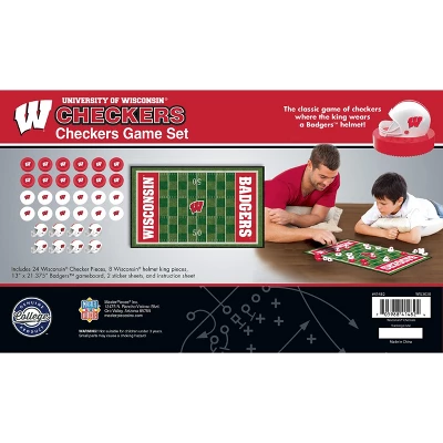 MasterPieces Officially Licensed NCAA Wisconsin Badgers Checkers Board Game For Families And Kids Ages 6 And Up 3 MasterPieces Officially Licensed NCAA Wisconsin Badgers Checkers Board Game For Families And Kids Ages 6 And Up - Image 3