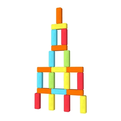 Waloo Sports Jumbo Reversible Tumbling Tower & Dominoes - 30pc Set 2 Waloo Sports Jumbo Reversible Tumbling Tower & Dominoes - 30pc Set - Image 2