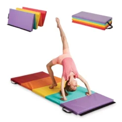 HearthSong 5-Panel Folding Kids' Gymnastics Tumbling Mat For Active Play, With Carrying Handles -LITTLE TIKES Shop GUEST 9b2bd0df a630 4e06 8f20 c5c67bc856df