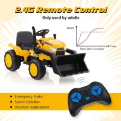 Costway 12V Kids Ride On Excavator Digger Electric Bulldozer Tractor RC With Light & Music -LITTLE TIKES Shop GUEST 9b784b99 5be8 4733 bda9 fc226d641800