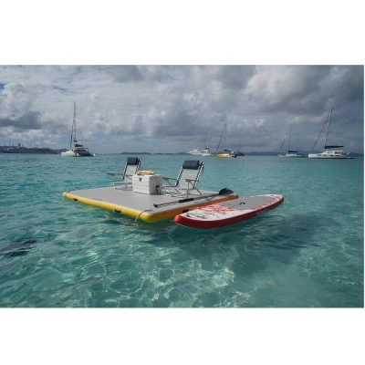 Swim Central Inflatable Dock Solstice Drop Stitch, 6-feet 4 Swim Central Inflatable Dock Solstice Drop Stitch, 6-feet - Image 4