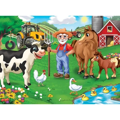 MasterPieces 60 Piece Jigsaw Puzzle - Old MacDonald's Farm Miller's Pond 2 MasterPieces 60 Piece Jigsaw Puzzle - Old MacDonald's Farm Miller's Pond - Image 2
