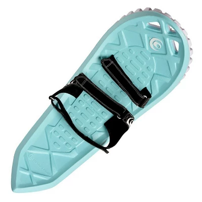 Crescent Moon Eva Flexible Lightweight Foam Recreational Running Snowshoes With Hook And Loop Binding For Adults, Fits Shoe Size 7W To 14M, Seafoam 2 Crescent Moon Eva Flexible Lightweight Foam Recreational Running Snowshoes With Hook And Loop Binding For Adults, Fits Shoe Size 7W To 14M, Seafoam - Image 2