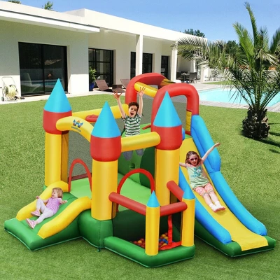 Costway Kids Inflatable Bounce House Jumping Dual Slide Bouncer Castle W/ 780W Blower 3 Costway Kids Inflatable Bounce House Jumping Dual Slide Bouncer Castle W/ 780W Blower - Image 3