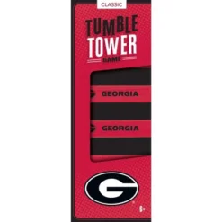 MasterPieces Real Wood Block Tumble Towers - NCAA Georgia Bulldogs