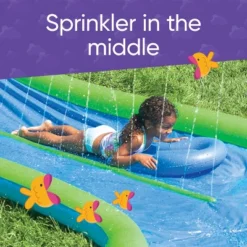 Hearthsong Extra Long 25-Foot Double Lane Water Slide With Sprinkler, Splash Pool, And 2 Inflatable Speed Boards -LITTLE TIKES Shop GUEST 9d0c53fa 287f 4ccc b73c 74fd0b0d6e98