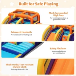 Costway Inflatable Waterslide 4-in-1 Kids Bounce Castle W/ Splash Pool（With 735W Blower） -LITTLE TIKES Shop GUEST 9ddc78e0 b07d 47a0 b787 3d830a8ba36a