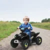 Costway 6V Kids Electric Quad ATV 4 Wheels Ride On Toy Toddlers Forward&Reverse WhiteBlackBlueRed