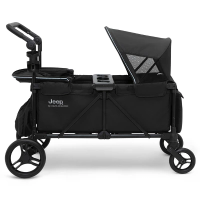 Jeep Evolve Stroller Wagon By Delta Children - Black 4 Jeep Evolve Stroller Wagon By Delta Children - Black - Image 4
