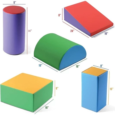 Climb And Crawl Activity Play Set - 5 Piece Soft Zone Climbing Blocks Lightweight Foam Shape Toy – Play22Usa 4 Climb And Crawl Activity Play Set - 5 Piece Soft Zone Climbing Blocks Lightweight Foam Shape Toy – Play22Usa - Image 4