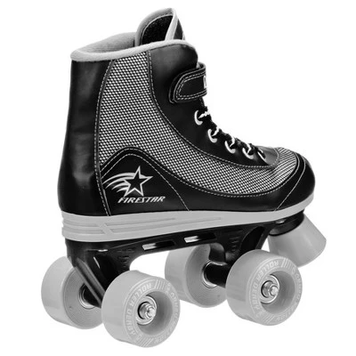 Firestar Kids' Roller Skates Black/Gray - (12-4) 2 Firestar Kids' Roller Skates Black/Gray - (12-4) - Image 2