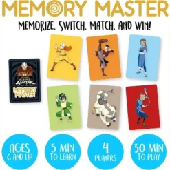 Aquarius Puzzles Avatar The Last Airbender Memory Master Card Game