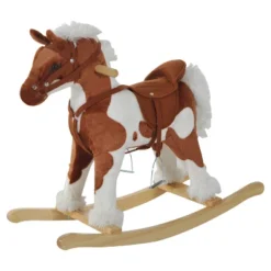 Qaba Kids Plush Ride-On Toy Rocking Horse Toddler Plush Animal Rocker With Nursery Rhyme Music - Light Brown / White 7 Qaba Kids Plush Ride-On Toy Rocking Horse Toddler Plush Animal Rocker With Nursery Rhyme Music - Light Brown / White -LITTLE TIKES Shop GUEST 9fec1820 a2ab 456e bbac 977f0b5a1912