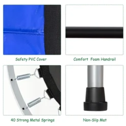 Costway Foldable Trampoline Double Mini Kids Fitness Rebounder W/ Adjustable Handle RedBlue -LITTLE TIKES Shop GUEST a0b20aa6 218d 4627 8840 2d52e881de1a