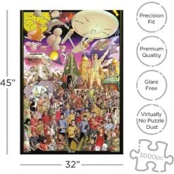 Aquarius Puzzles Star Trek Original Series 3000 Piece Jigsaw Puzzle