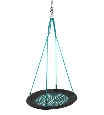 HearthSong 36-Inch Polka-Dot Round Platform Swing With Foam-Padded Steel Frame 3 HearthSong 36-Inch Polka-Dot Round Platform Swing With Foam-Padded Steel Frame - Image 3