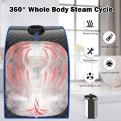 Costway Portable Steam Sauna W/ 9-gear Adjustable Temperature & Herbal Box GrayBlackCoffee -LITTLE TIKES Shop GUEST a2319cae 13ba 4015 9272 e77608c4e0a8